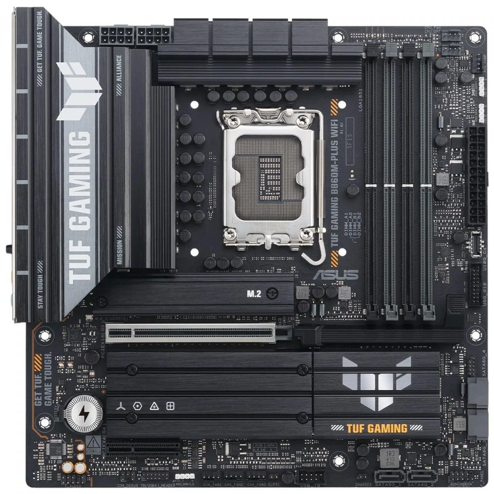Imagem 4 de 5 do produto Placa Mãe Asus Tuf Gaming B860m-plus Wifi, Chipset B860, Intel LGA  1851, Matx, Ddr5, 90mb1jv0-m0eay0