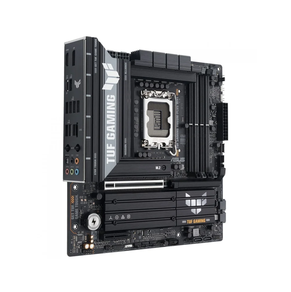 Placa Mãe Asus Tuf Gaming B860m-plus Wifi, Intel LGA  1851, Matx, Wf/blt, Ddr5 - Tuf Gaming B860m-plus Wifi 7