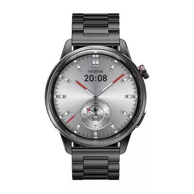 Smartwatch Realme Watch S2, Gps Integrado, Chamadas Bluetooth,tela 1.43 AmoLED, Ip68, Cinza Aço