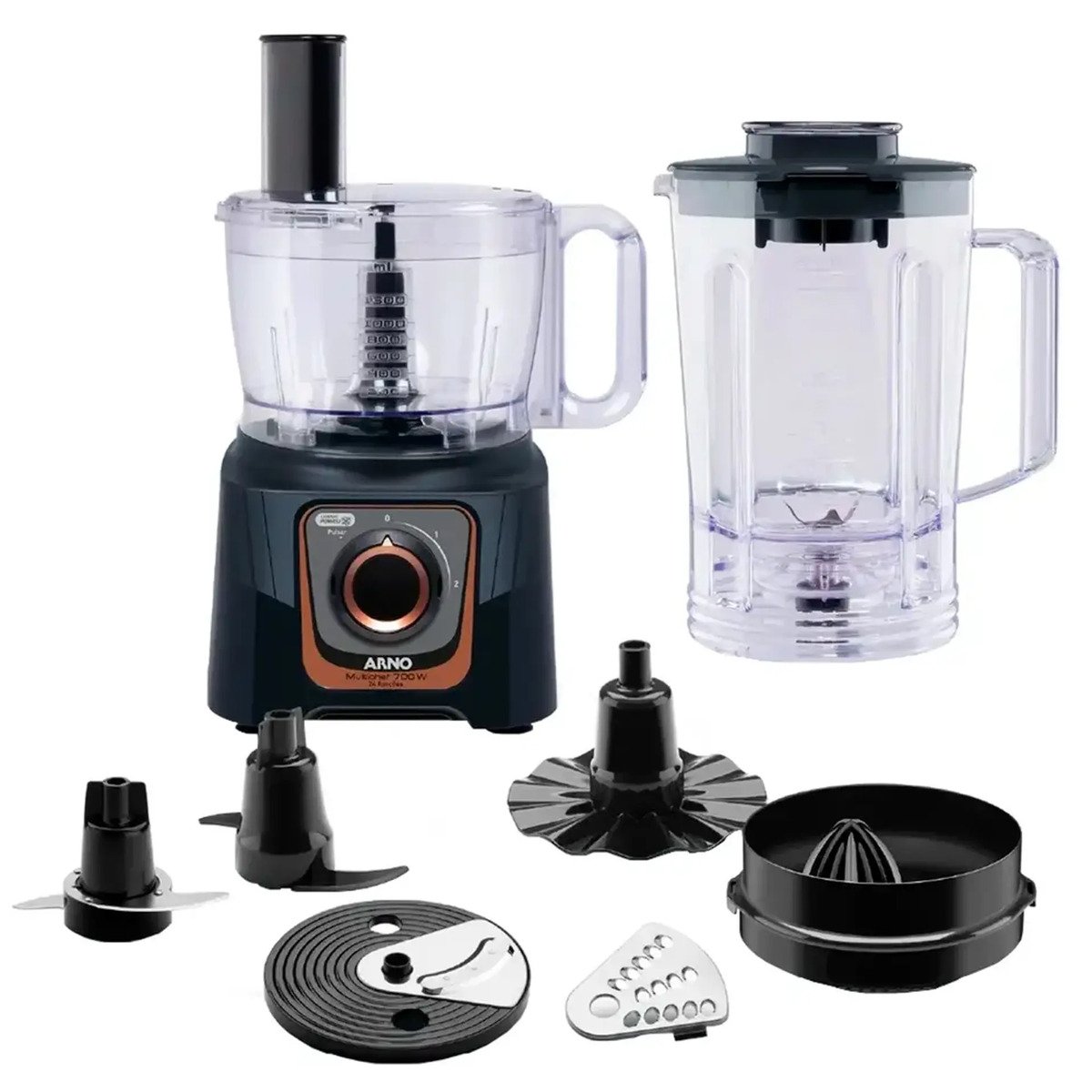 Multiprocessador Arno 700w Multichef 7 Em 1 Mp72 - 2720018173  110 Volts