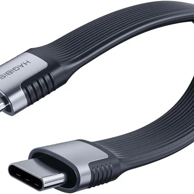Cabo Usb-c 40gbps/8k Carregamento Até 240w 13cm Hagibis