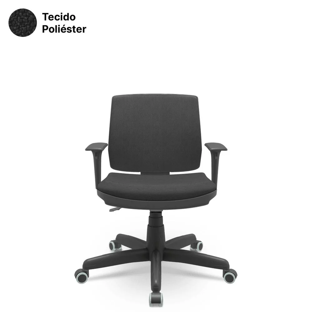 Imagem 4 de 4 do produto Cadeira Brizza Soft Executiva Giratória Com Braços Reguláveis E Sistema Backplax
