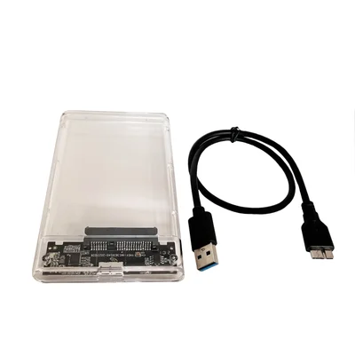 Case Para Hd Externo De 2.5" Sata Para Usb 3.0 Transparente