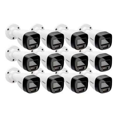 Kit 12 Câmeras De Segurança Vhd 1220 B G7 Full Color Full Hd Visão Noturna Colorida 20m Intelbras