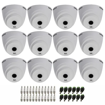 Kit 12 Câmeras Intelbras Vhl 1120 D Hd 720 3.6mm, Visão Noturna 20m + Conectores