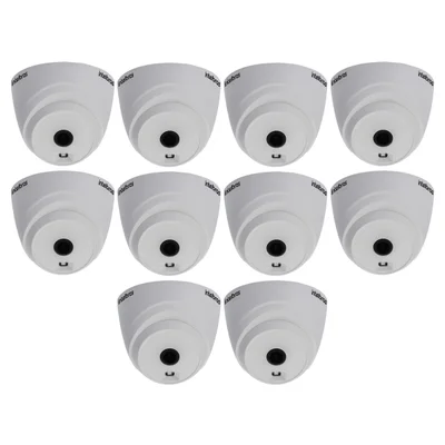 Kit 10 Câmeras Intelbras Vhl 1120 Dome Hdcvi Lite, Hd 720p, Lente 3.6mm, Visão Noturna 20m