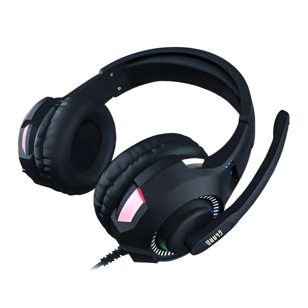 Imagem 5 de 5 do produto Headset Gamer Cyber Preto Com LED Usb Stereo Com Fio Clanm
