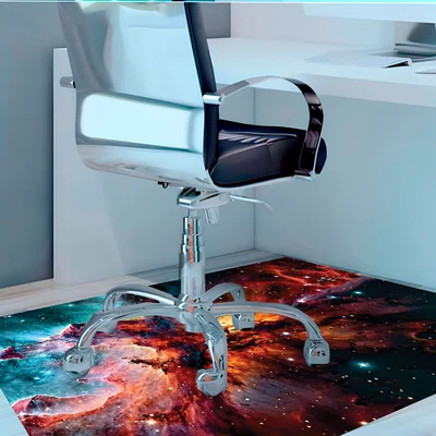 Tapete Gamer De Proteção Para Piso 100x70 - Nebulosa — foto 4