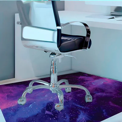 Tapete Gamer De Proteção Para Piso 100x70 - Universo Roxo — foto 4