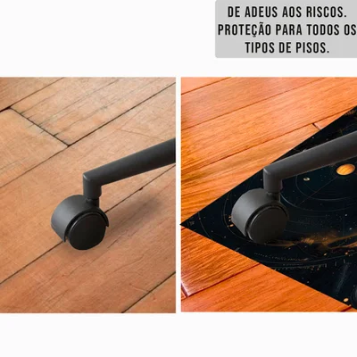 Tapete Gamer De Proteção Para Piso 100x70 - Contelação — foto 3