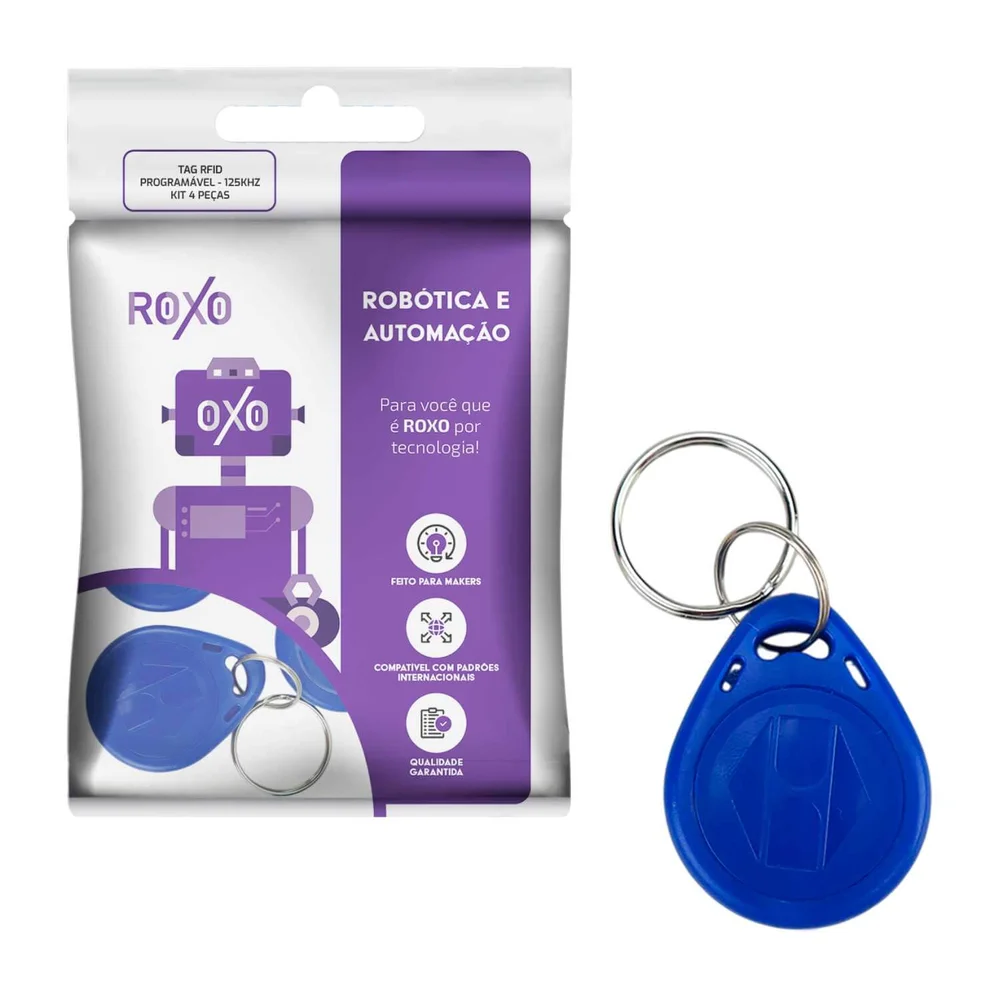 Imagem 4 de 5 do produto Chaveiro Proximidade Tag 125mhz Rfid Programável - 4 Peças