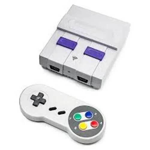 Mini Super Nintendo Com 821 Jogos 2 Controles - Super 3d Games S/ Fio