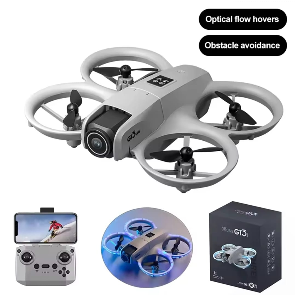 Drone Mini 8k Dupla Camera Com Gps Sensores  Para Detecção De Obstaculos