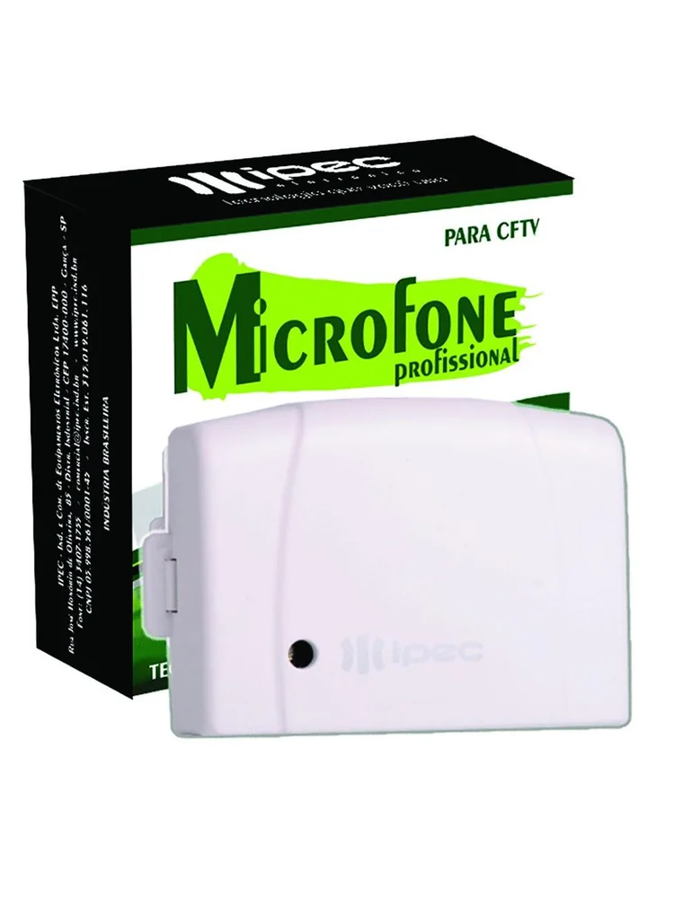 Imagem 4 de 5 do produto Microfone Ipec Profissional Para Cftv