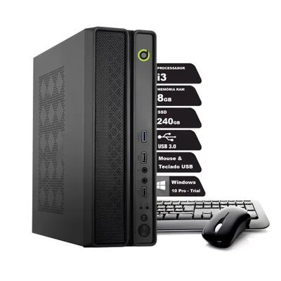 Computador On Slim i3 3 Geração 8GB Ddr3 240GB SSD WINDOWS 10