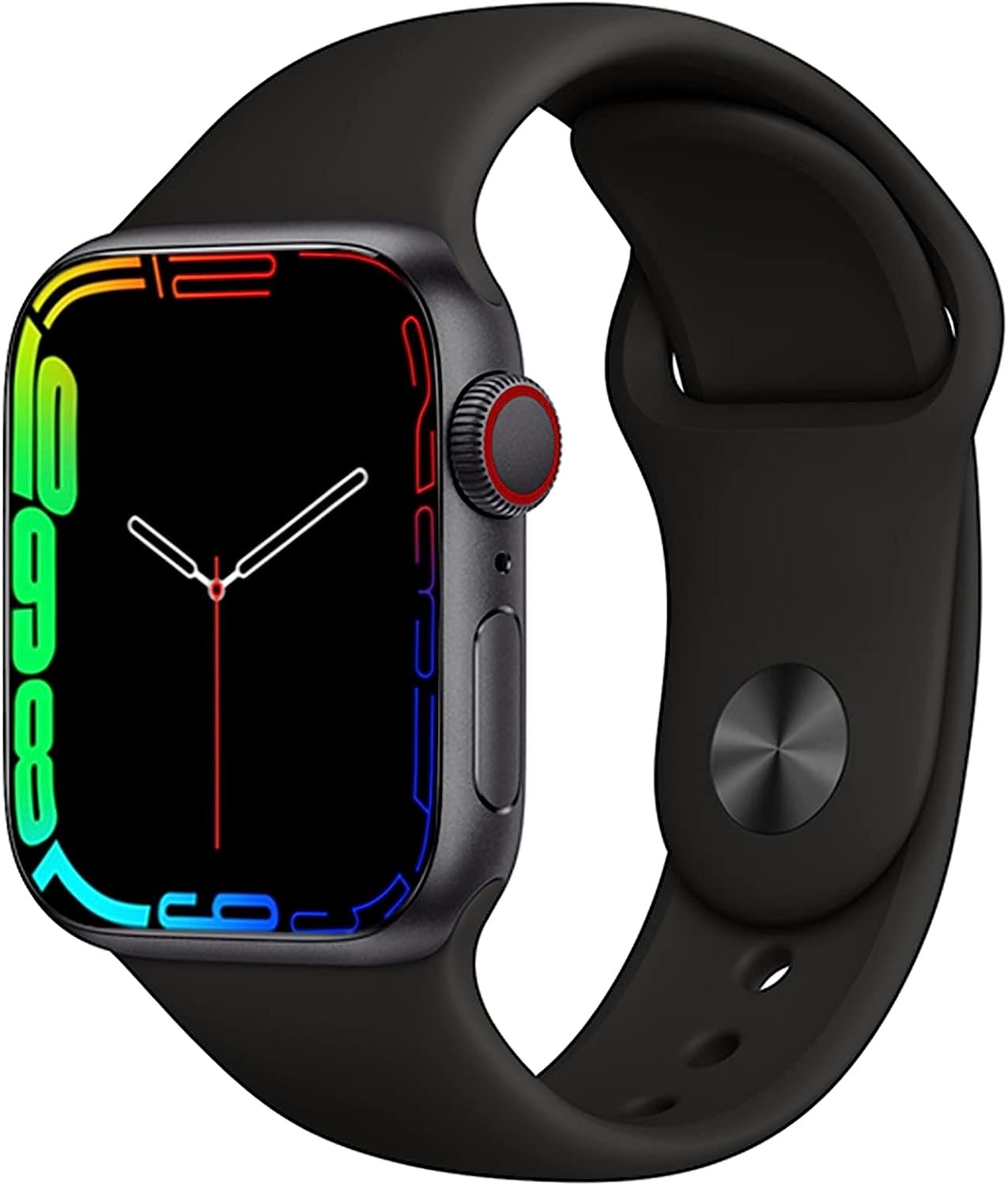 Relógio Smartwatch Hw22 Bluetooth Com Tela Full Hd, Notificações E Multiira Removível Cor:rosa
