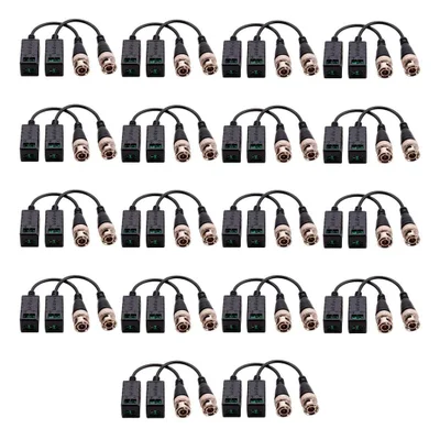 Kit 18 Par Conversor Balun Passivo Intelbras Vb 501 P Compatíveis Analógicas Hd, Full Hd, 4mp E 4k