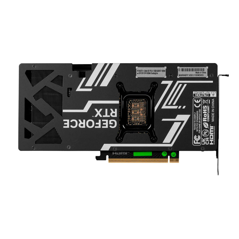 Imagem 3 de 5 do produto Placa De Vídeo RTX 5070 1 Click Oc 2x Nvidia Galax, 12GB, 192 Bits, 3x Displayport/HDMI - 57non7mdbroc