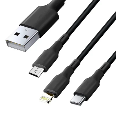 Cabo 3 Em 1 Usb Para Iphone Tc V8 Altomex Al-160-3em1