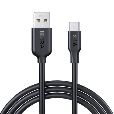 Cabo Usb C Para Usb A 1hora 2.1a Macho 2 Metros Preto