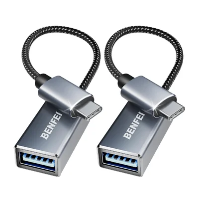 Benfei Kit 2x Adaptador Usb C P/usb 3.0 Fêmea Cinza