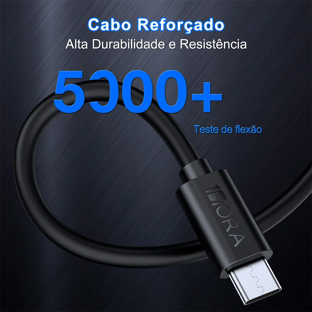 Imagem 3 de 5 do produto Cabo Usb C P/usb A 1hora 2.1a Macho/macho 1metro Preto