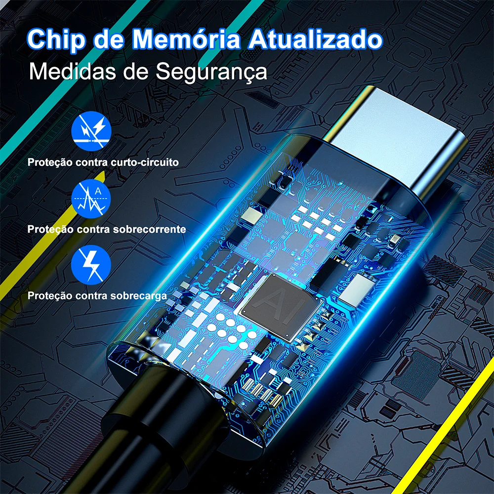 Imagem 5 de 5 do produto Cabo Usb C P/usb A 1hora 2.1a Macho/macho 1metro Preto
