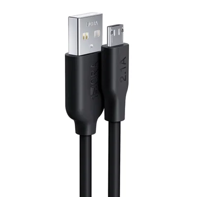 Cabo Usb A P/micro Usb 1hora 2.1a Macho/macho 1m Preto