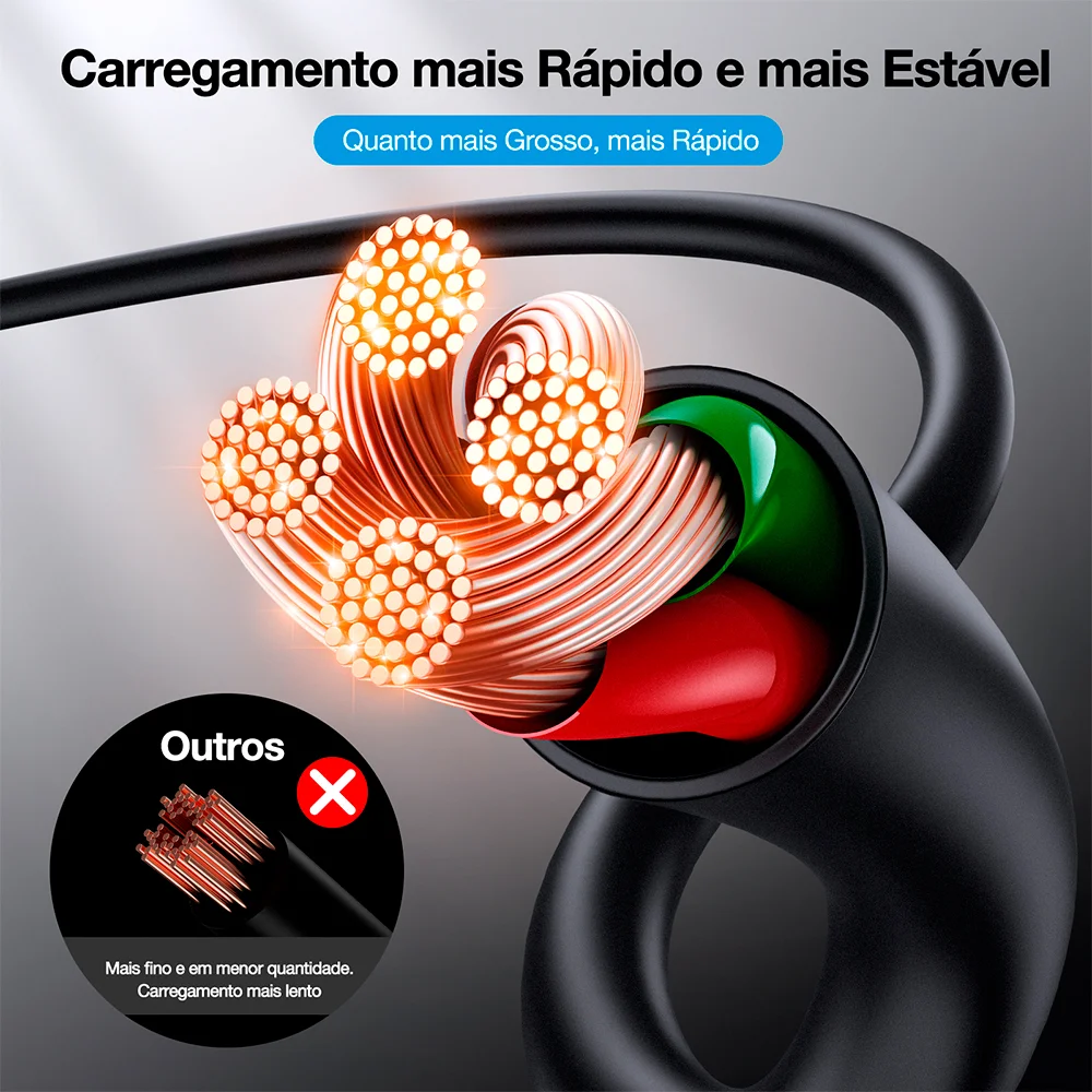 Imagem 2 de 5 do produto Cabo Micro Usb Para Usb A 1hora 2.1a Macho 2m Preto