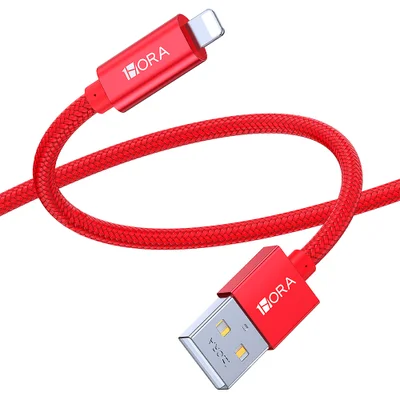 Cabo Lightning P/usb A 1hora Máx. 2.4a Macho 1m Vermelho
