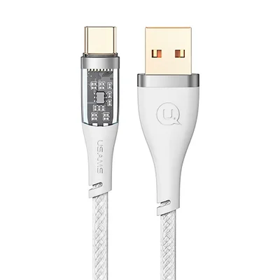 Cabo Usb Usams Usb C Para Usb C Pd 100w 1.2 Metro Branco
