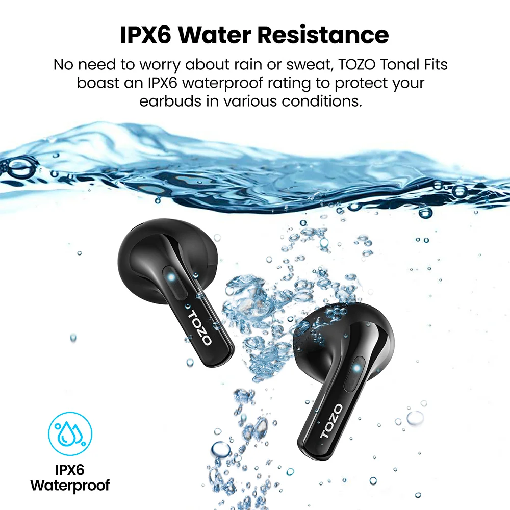 Imagem 5 de 5 do produto Fone Ouvido Sem Fio Tozo Tonal Fits Bluetooth 5.3 Preto