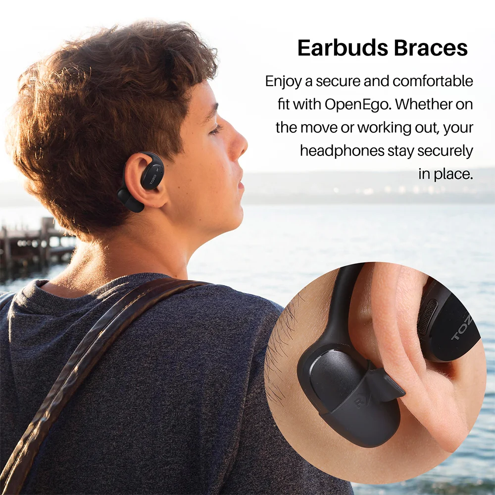 Imagem 3 de 5 do produto Fone De Ouvido Sem Fio Tozo Openego Bluetooth 5.3 Preto