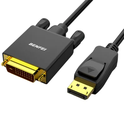 Cabo Displayport P/dvi Benfei Aprox. 1.83 Metros Preto