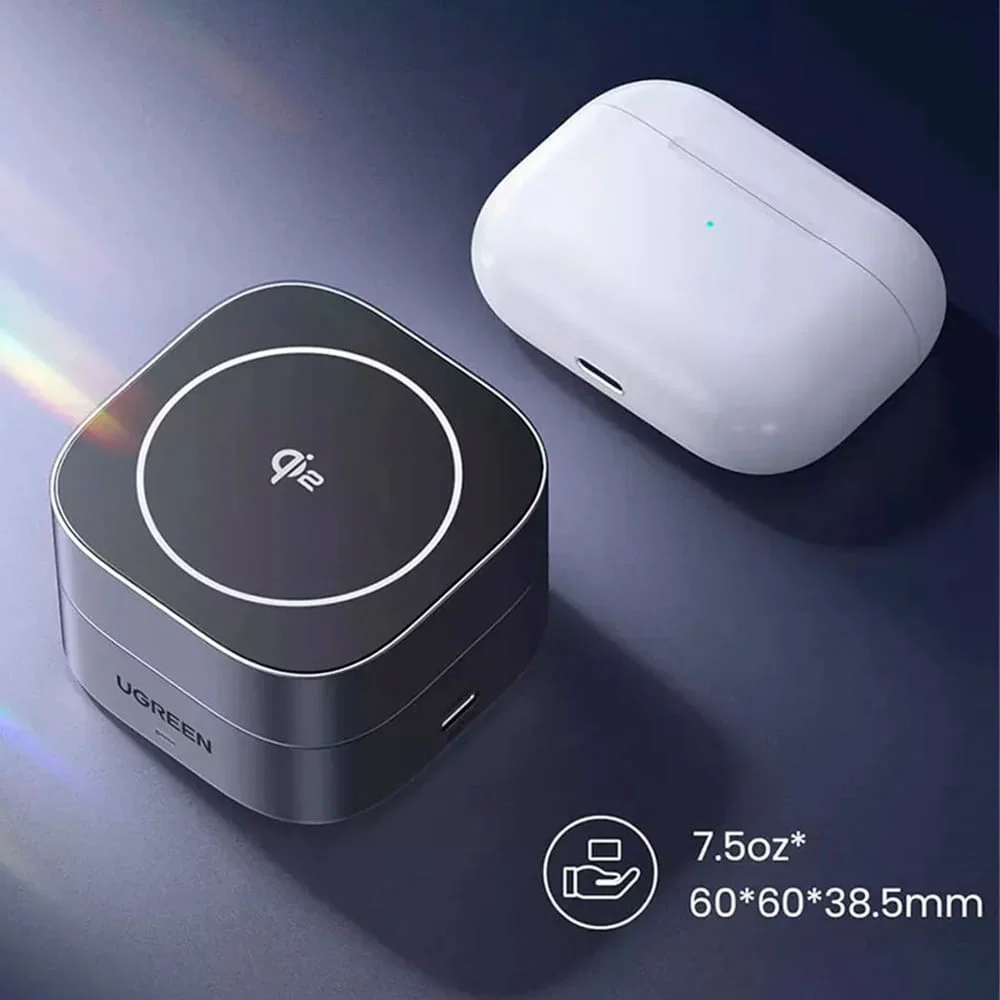 Imagem 3 de 5 do produto Carregador Magnético Ugreen 2 Em 1 Com Entrada Usb-c E Saida Usb-c - W702
