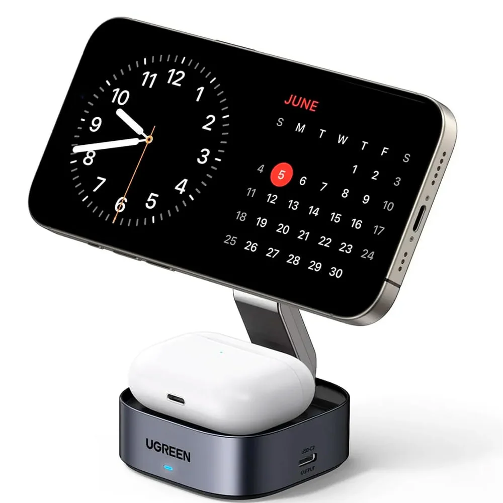 Imagem 4 de 5 do produto Carregador Magnético Ugreen 2 Em 1 Com Entrada Usb-c E Saida Usb-c - W702