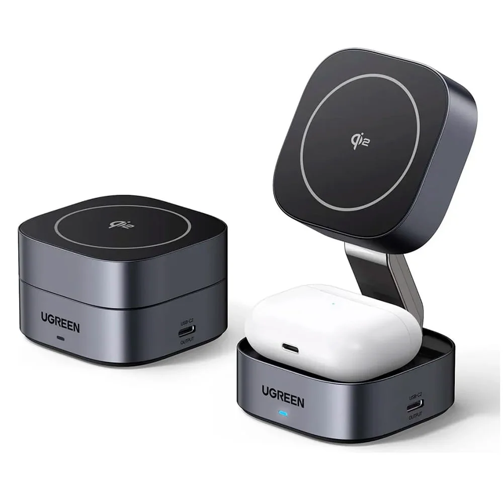 Imagem 5 de 5 do produto Carregador Magnético Ugreen 2 Em 1 Com Entrada Usb-c E Saida Usb-c - W702