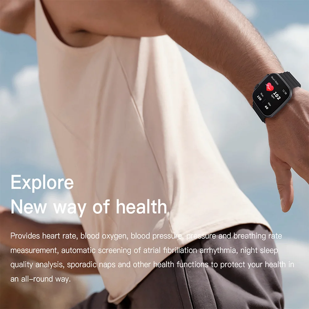 Imagem 5 de 5 do produto Relógio Smartwatch Zwear Zl67 Bluetooth Tela 2.1" Preto