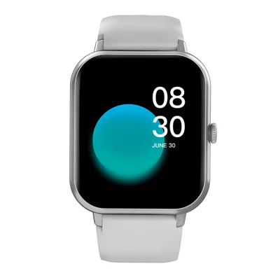 Relógio Smartwatch Bluetooth Zwear Tela 1.83 Pol. Prata