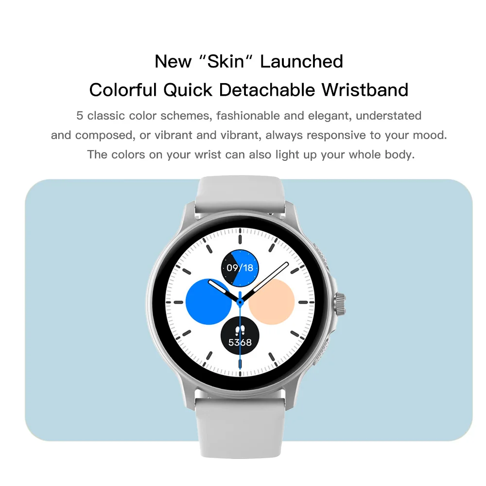 Relógio Smartwatch Zwear Z121 Bt 5.3 Tela 1,4 Pol Prata 8