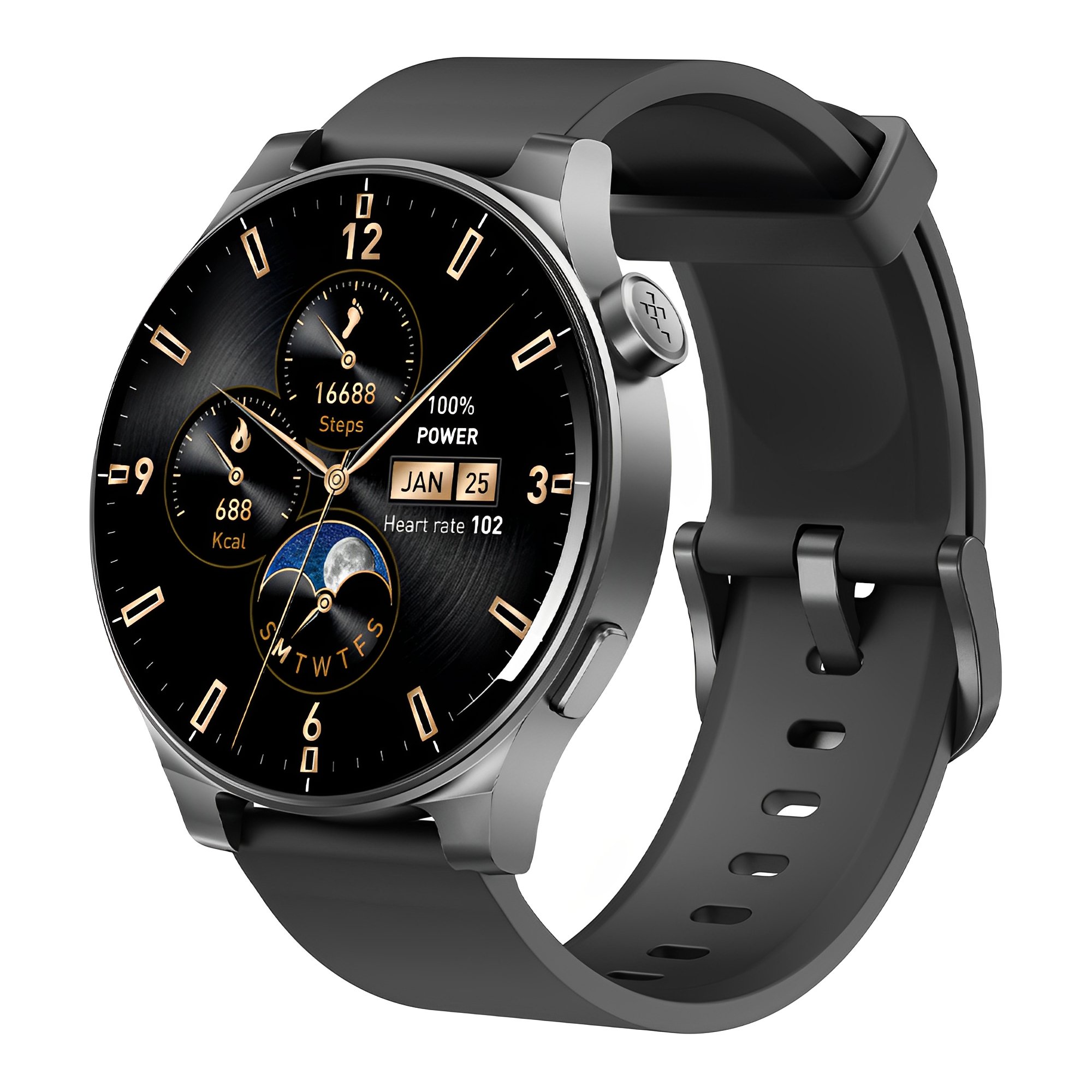 Smartwatch Bluetooth 5.3 Tozo S5 Tela 1,43 Pol. Preto