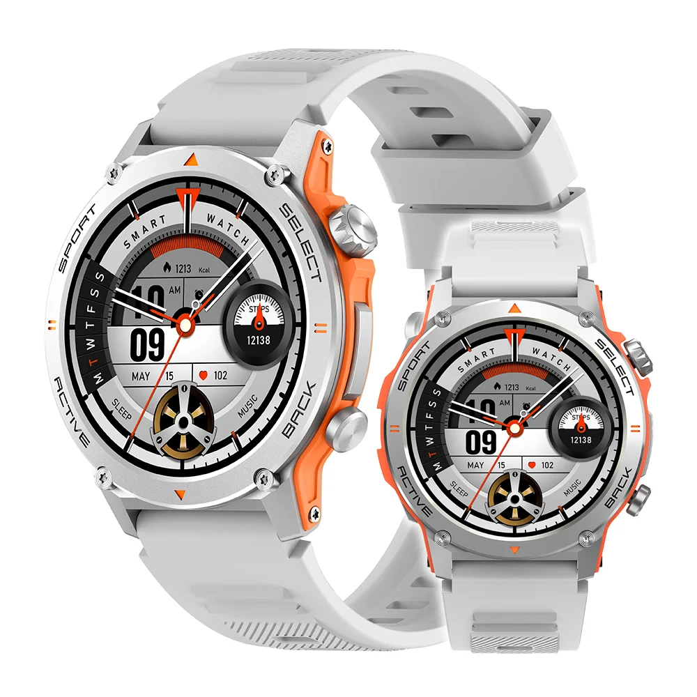 Imagem 3 de 5 do produto Relógio Smartwatch Zw13 Zwear Bt 5.2 Tela 1.43 Pol Prata