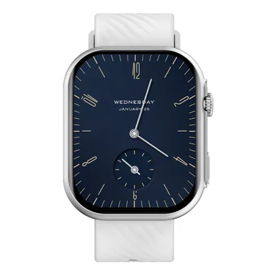 Relógio Smartwatch Bluetooth Zwear Tela 2.01 Pol. Prata