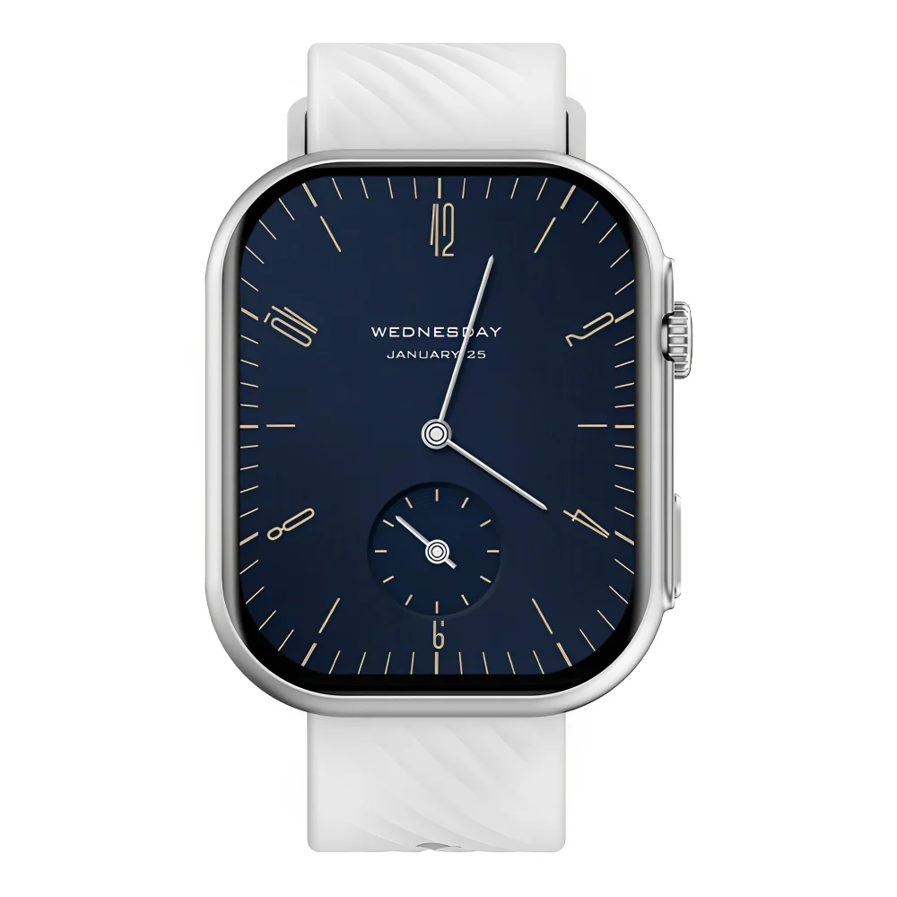 Relógio Smartwatch Bluetooth Zwear Tela 2.01 Pol. Prata 4