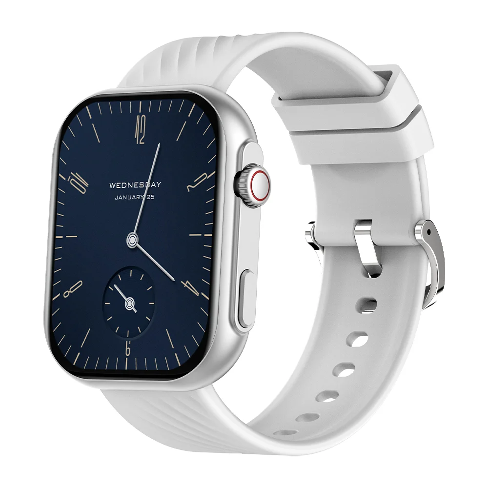 Relógio Smartwatch Bluetooth Zwear Tela 2.01 Pol. Prata 6