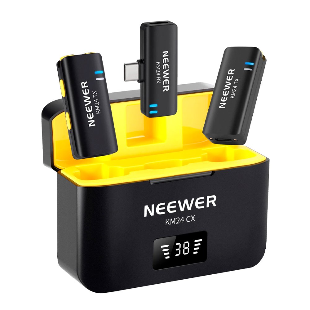 Microfone De Lapela Neewer Usb C Iphone 15/android Preto