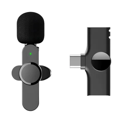 Microfone De Lapela Ep033t Usb C P/android 2.4ghz Preto