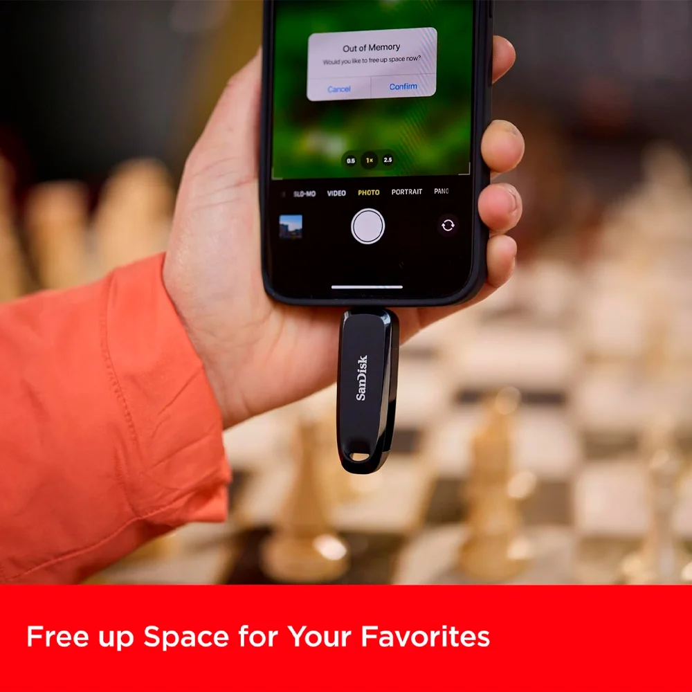 Imagem 4 de 5 do produto Pen Drive Sandisk 64gb Usb A/c 3.2 Gen 1 100mbs Preto