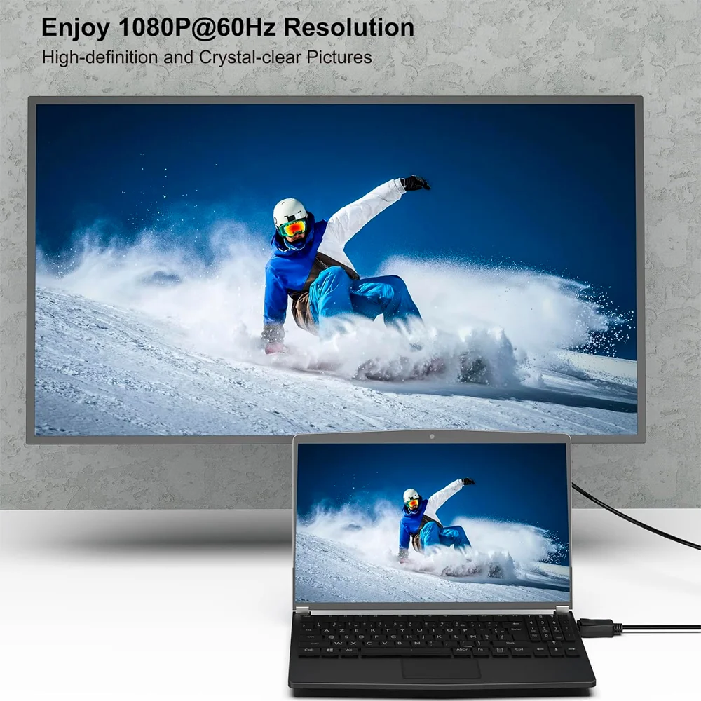 Imagem 3 de 5 do produto Cabo Displayport P/vga Benfei Macho Unidirecional Preto