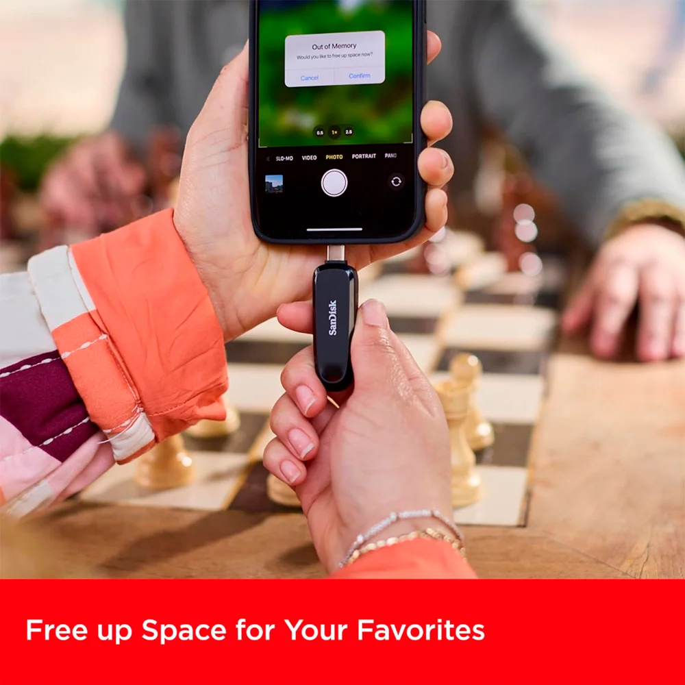 Imagem 2 de 5 do produto Pen Drive Sandisk 256gb Usb A/c 3.2 Gen 1 100mbs Preto